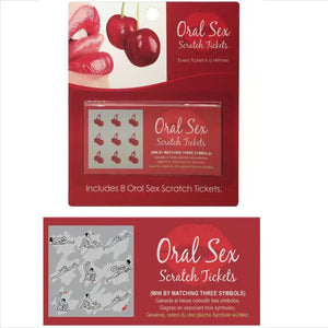 Billets à gratter pour sexe oral