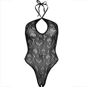 Leg Avenue – Body sans couture halter neck noir