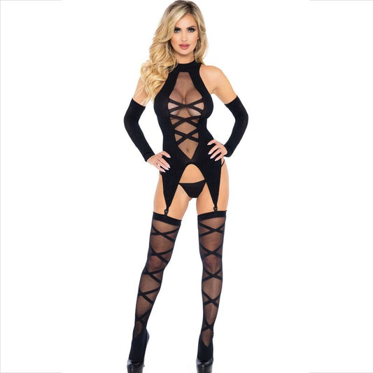 LEG AVENUE - SET 3 BODY PIEZAS + MEDIA + MANGAS
