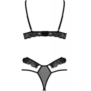 PASSIE - DOLLY SET TERUG PIEZAS NEGRO S/M