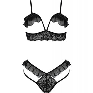 PASSIE - DOLLY SET TERUG PIEZAS NEGRO S/M