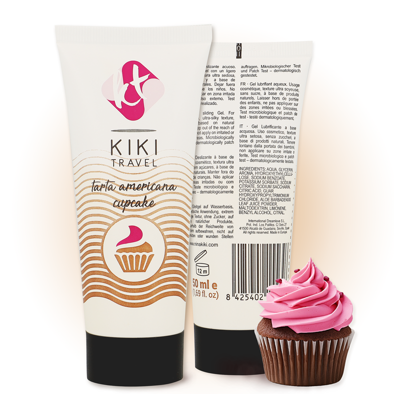 KIKÍ TRAVEL - SABOR A TARTA AMERICANA CUPCAKE DESLIZANT GEL 50 ML