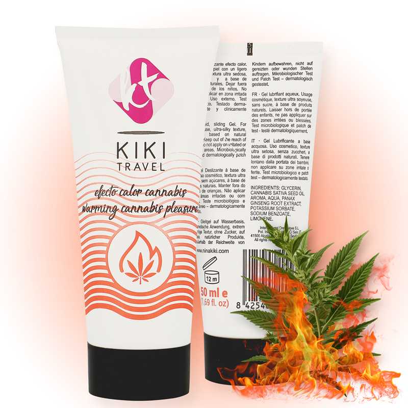 KIKÍ TRAVEL - SABOR EEN CANNABIS EFECTO CALOR INTENSO DESLIZANTE GEL 50 ML