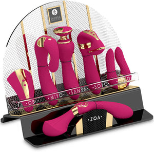 Shunga – Présentoir 6 masseurs intimes fuchsia