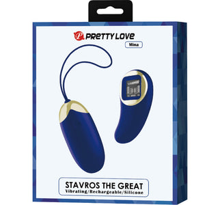 Pretty Love – Télécommande oeuf vibrant mina bleu