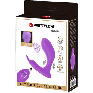 Pretty Love – Télécommande à vibration et pulsation idabelle violet