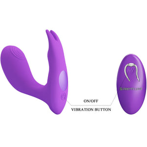 Pretty Love – Télécommande à vibration et pulsation idabelle violet