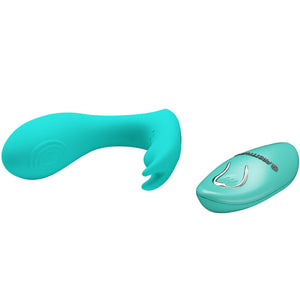 Pretty Love – Télécommande à vibration et pulsation idabelle bleu