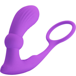 Pretty Love – Bague warren et vibrateur anal violet