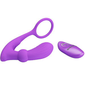 Pretty Love – Bague warren et vibrateur anal violet