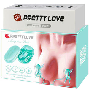 Pretty Love – Boite surprise pince a electro stimulation bleue