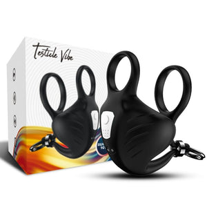 Armony – Anneau vibrateur manta scrotum télécommande noir