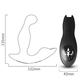 ARMONY - BAT KING VIBRATEUR ANAL PROSTATE ROTATEUR TÉLÉCOMMANDE NOIR