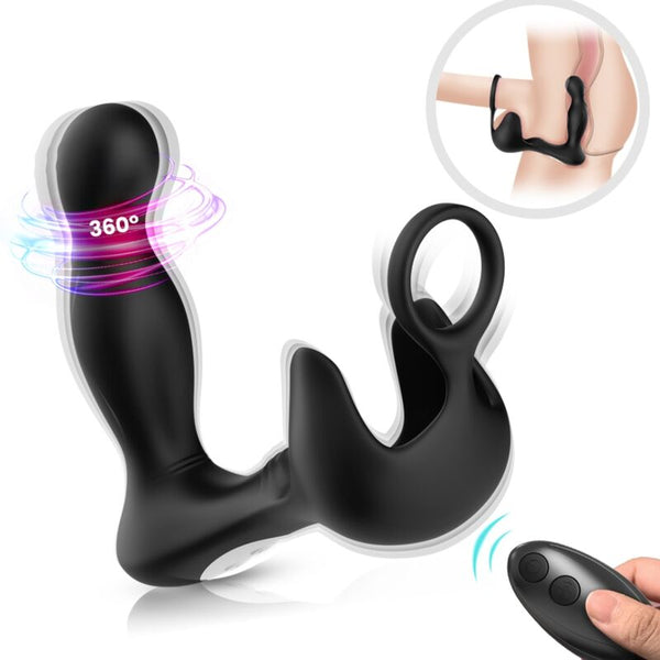 Armony – Vibrateur surround anal & stimulateur testicules & anneau telecommande noir