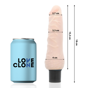 LoveClone – Vibrateur autolubrifiant sven 18.5 cm -o- 3.3 cm