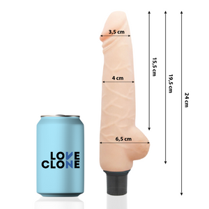 LoveClone – Vibrateur autolubrifiant harald 24 cm -o- 4 cm