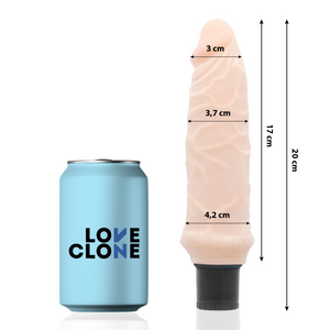 LoveClone – Vibrateur autolubrifiant ivar 20 cm -o- 3.7 cm