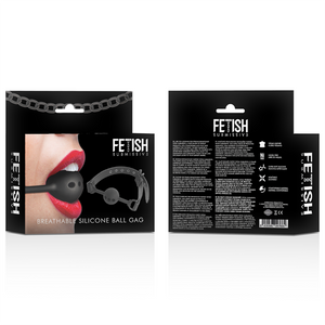 Fetish Submissive Bondage – Bâillon à boule en silicone respirant