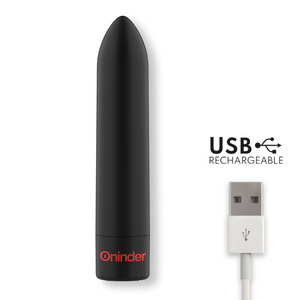 Oninder – Berlin vibrateur bullet noir 9 modes 8,5 x 2 cm - application gratuite