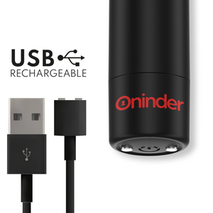 Oninder – Berlin vibrateur bullet noir 9 modes 8,5 x 2 cm - application gratuite