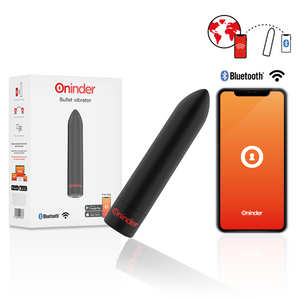 Oninder – Berlin vibrateur bullet noir 9 modes 8,5 x 2 cm - application gratuite
