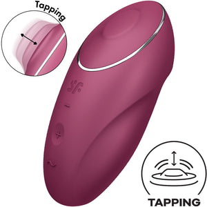 Satisfyer – Tap & climax 1 vibrateur lay-on gris