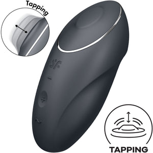 Satisfyer – Tap & climax 1 vibrateur lay-on gris