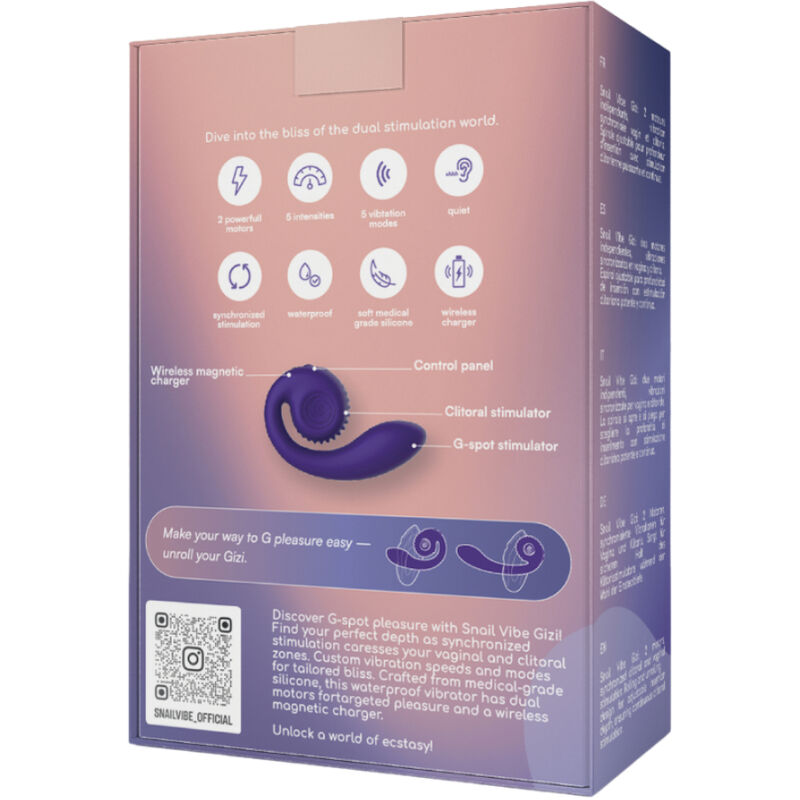 SNAIL VIBE - STIMULATEUR DOUBLE GIZI TURQUOISE