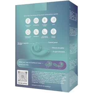 Snail Vibe – Stimulateur double gizi turquoise