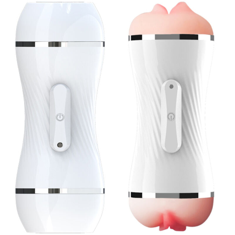 ARMONY - MASTURBADOR VIBRADOR DUBBELE VAGINA &amp; BOCA BLANCO