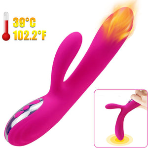 Armony – Vibrateur & stimulateur flexible effet chaleur fuchsia