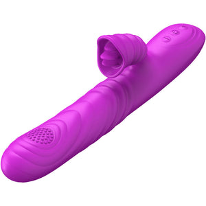 Armony – Vibrateur multifonction angelia avec langue stimulante effet chaleur violet