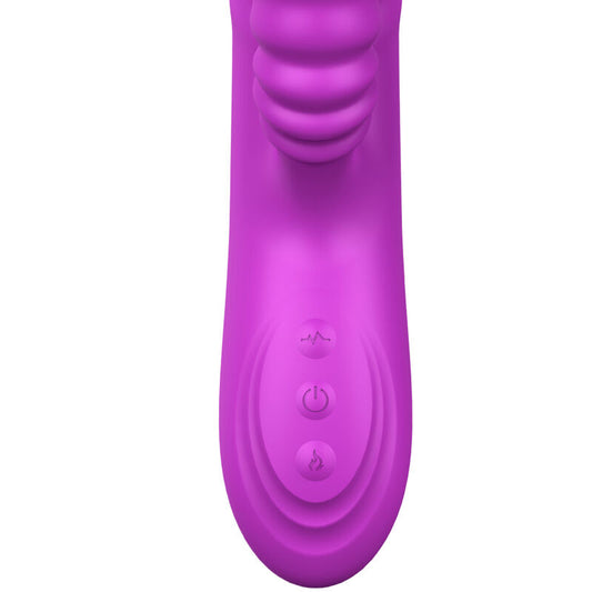 ARMONY - ANGELIA VIBRADOR MULTIFUNCTION WITH LENGTH ESTIMULADORA EFFECTO CALOR VIOLETA