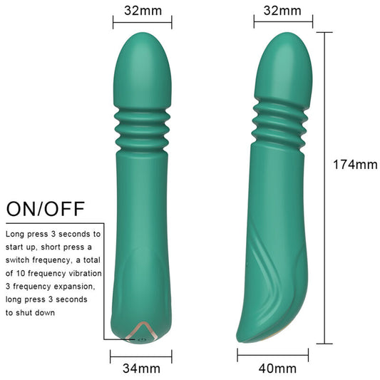 ARMONY - VIBRADOR &amp; THRUSTING PUNTO G VERDE