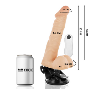 Basecock – Vibrateur articulable télécommande noir 20 cm -o- 4.5 cm