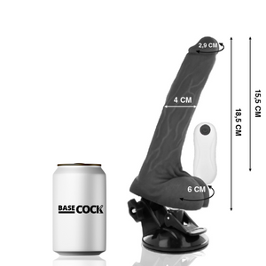 Basecock – Vibrateur articulable télécommande noir 18.5 cm -o- 4 cm