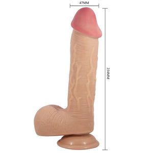 Pretty Love – Série sliding skin gode réaliste avec ventouse sliding skin flesh 23,4 cm