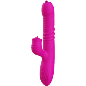 Armony – Vibrateur multifonction double langue fanny effet chaleur fuchsia