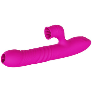 Armony – Vibrateur multifonction double langue fanny effet chaleur fuchsia