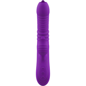 Armony – Vibrateur lapin entièrement g spot avec langue stimulante effet chaleur violet