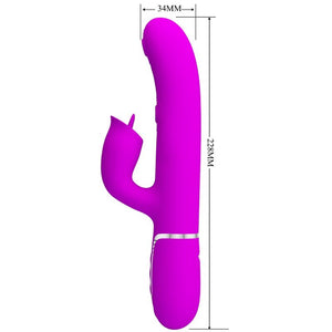 Pretty Love – Vibrateur lapin à lécher fuchsia