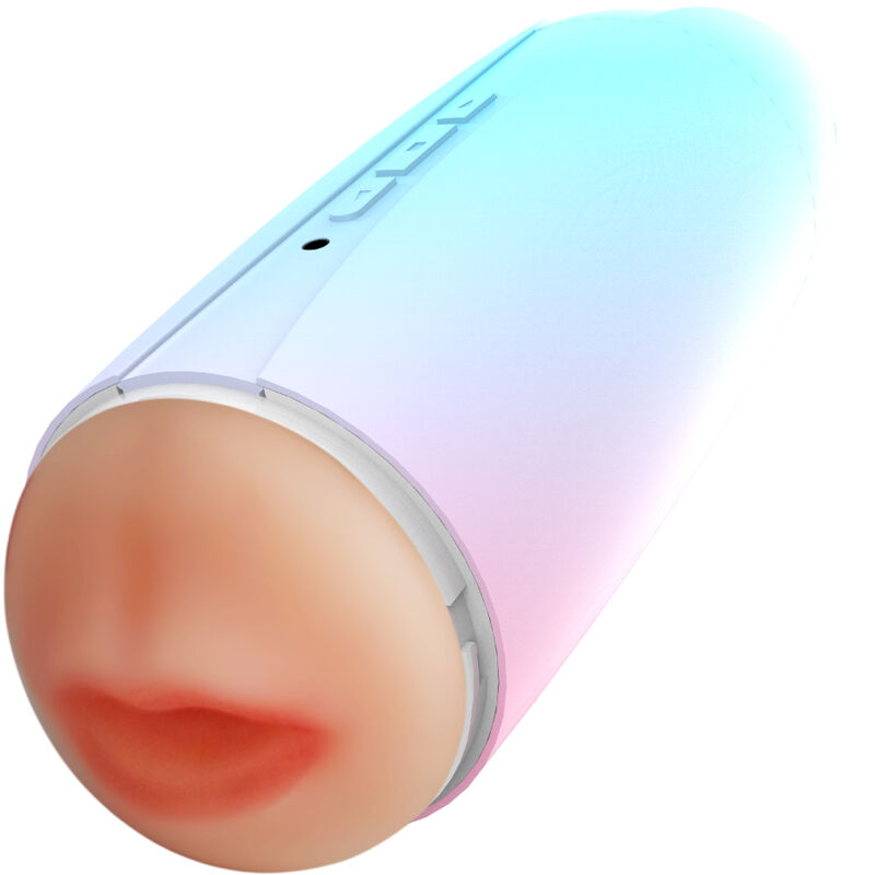 ARMONY - MASTURBADOR VIBRADOR DUBBELE VAGINA &amp; BOCA REGENBOOG