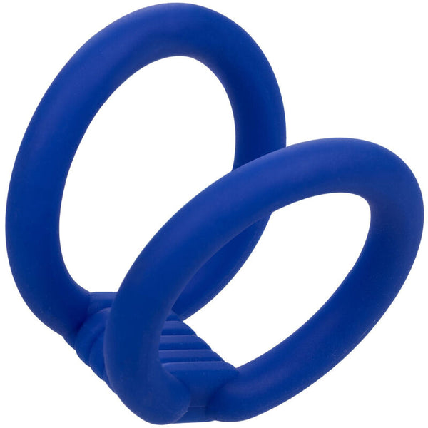 CalExotics – Admiral cage double cock bleu