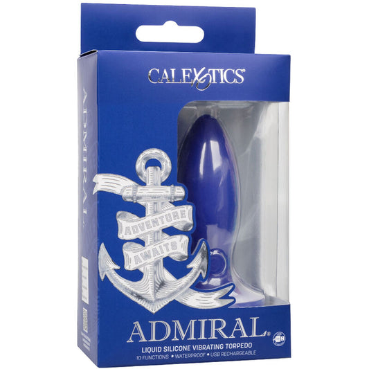 CALEXOTICS - ADMIRAL TORPEDO PLUG ANALE VIBRADOR AZUL