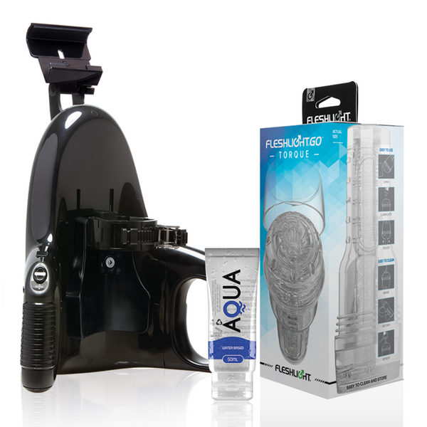Fleshlight – Go masturbateur torque ice + lancement universel + lubrifiant de qualite aqua 50 ML