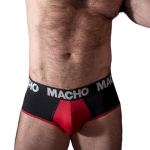Macho – Ms26n slip noir/rouge