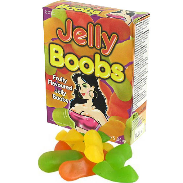 Bonbons gélifiés en forme de seins