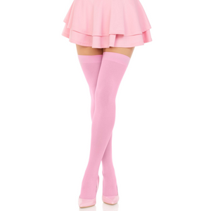 Leg Avenue – Cuisses hautes en nylon rose