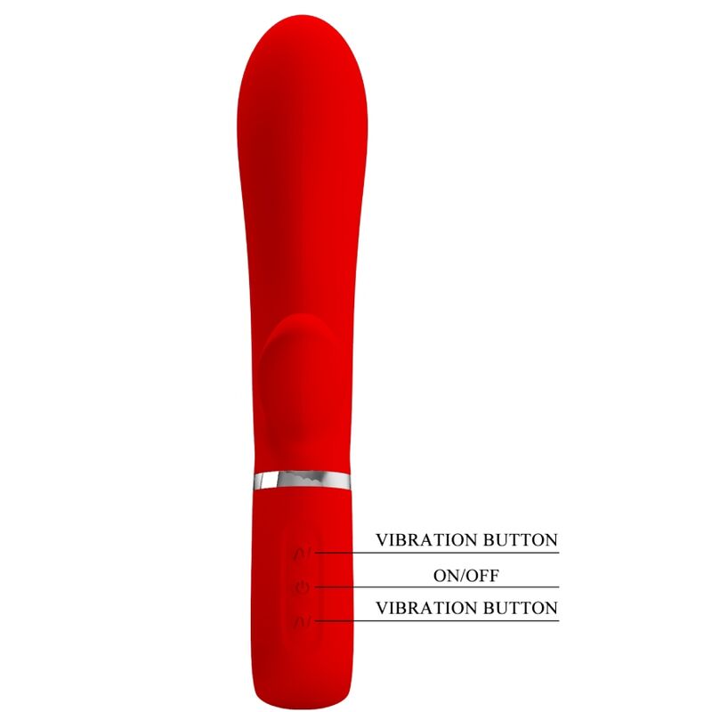 PRETTY LOVE - THOMAS VIBRADOR PUNTO G MULTIFUNCTION RED