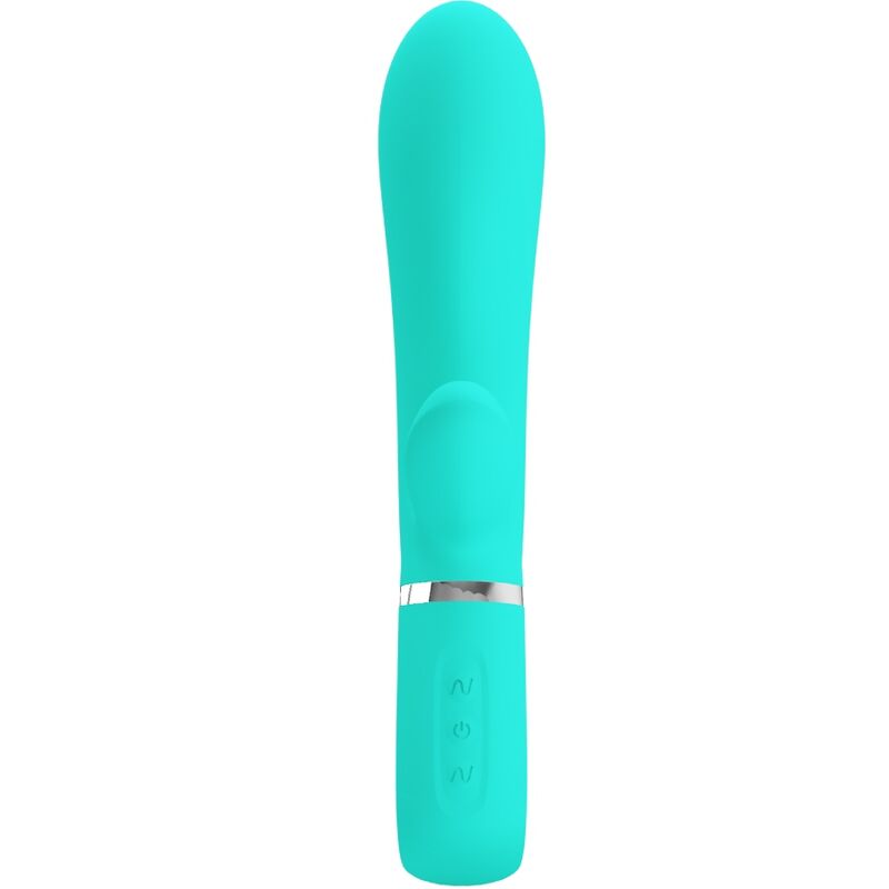 PRETTY LOVE - THOMAS VIBRADOR PUNTO G MULTIFUNCTIONAL GREEN AGUA